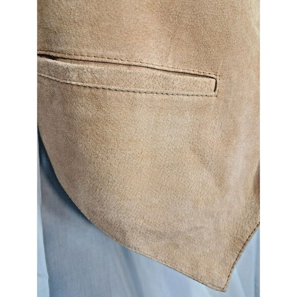 Scully Suede Leather Vest Mens Medium Snap Button Western Cowboy Rodeo - Picture 7 of 13